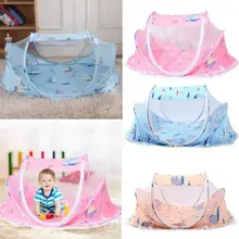 Складная летняя детская противомоскитная сетка дышащая Infannt для малышей, сетчатая сетка для кровати с насекомыми, дорожная палатка с подушкой, уход за ребенком