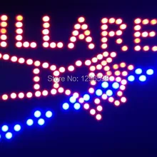 CHENXI прямых продаж пользовательских Графика Крытый мигает 10X19 дюймов billares Бильярд открытым знаком светодио дный