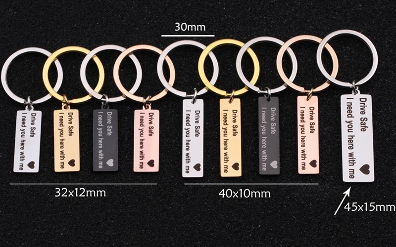 Безопасный для вождения, мне нужно, чтобы вы здесь со мной безопасно брелок цвета брелки для пар семейный друг подарки драйвер Keepsake ключ тег