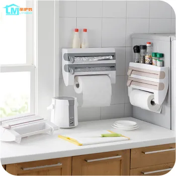 

LIYIMENG Kitchen Paper Holder Hanger Tissue Roll Towel Rack Bathroom Toilet Sink Door Hanging Organizer Storage Hook Holder Rack