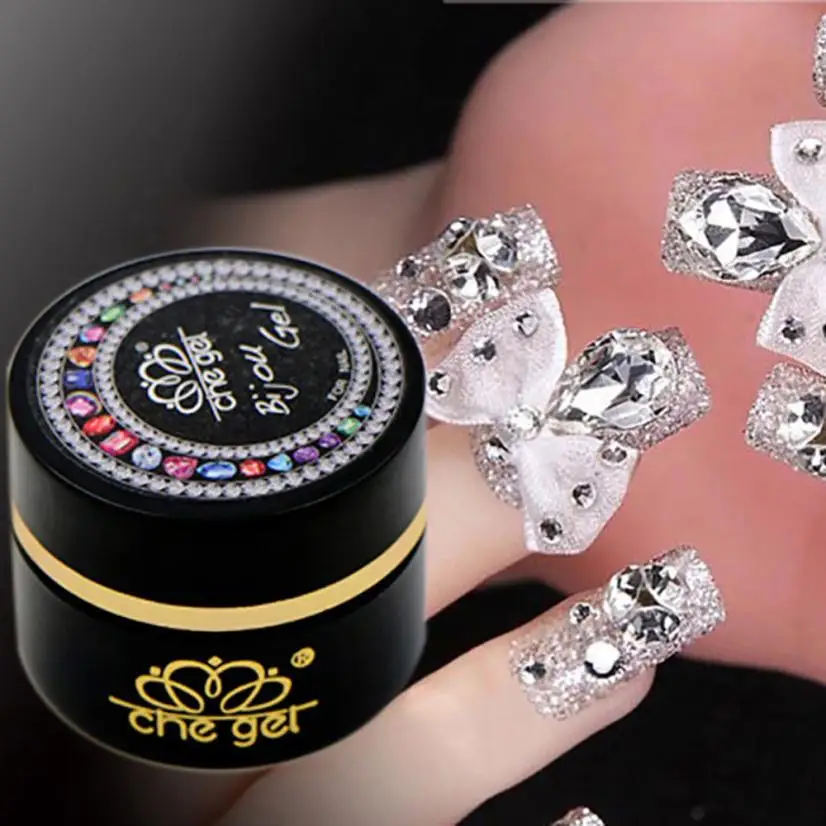 

6g Nail Glue Nail Art Decorations Jewelry Gems Adhesive Glue UV LED Soak Off Che Gel Nail Art Equipment #Y