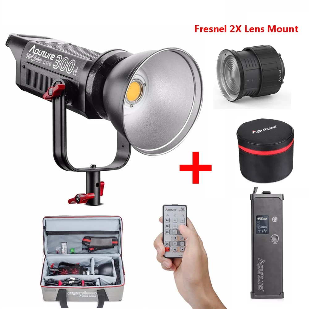 Aputure COB C300D 300D 300W 5500K Дневной сбалансированный светодиодный непрерывный видео свет