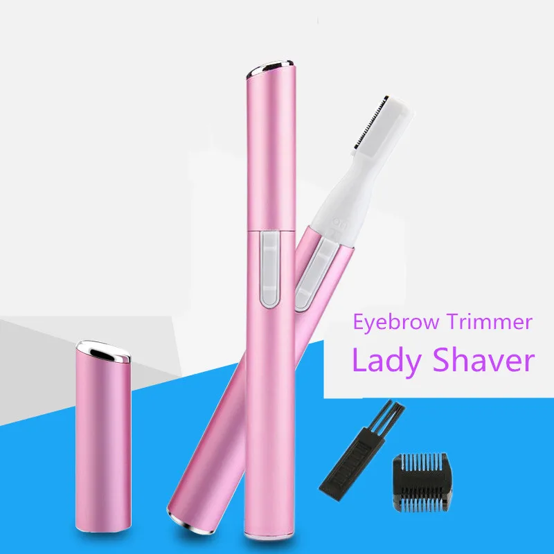 Electric Hair Eyebrow Trimmer Women Remover Mini Portable Lady Shaver