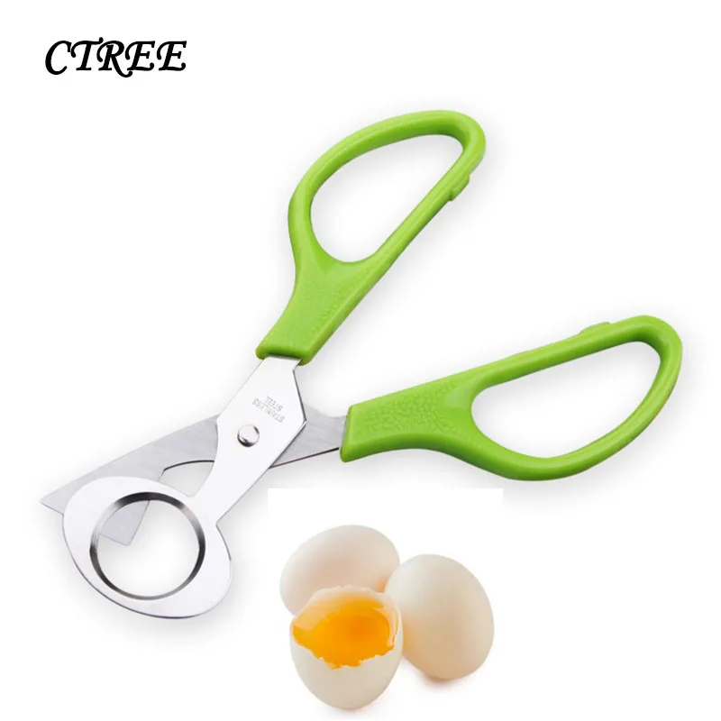 

CTREE 1PCS Creative Egg Pigeon Scissors Stainless Steel Egg Beater Eggs Opener Chopped to Handheld Scissors Kitchen Gadgets C732