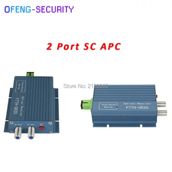 

ftth catv optical receiver CATV FTTH AGC Fiber Optical Receiver SC/APC 2port output 45 ~ 862Mhz With AGS Aluminum Case