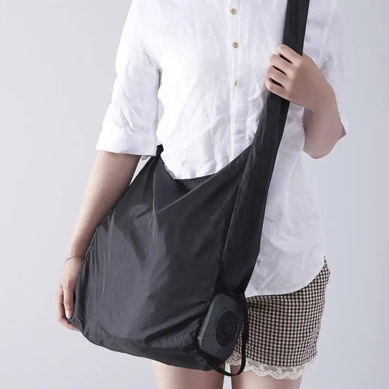 

Unisex Portable Folding Shopping Bag Large-capacity Nylon Storage Box Shopping Helper Rotary sac a main man women shoulder bags