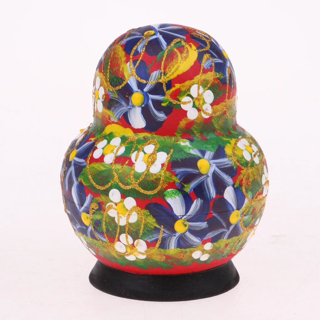2 Sets of 10 Pieces Hand Painted Girls Russian Babushka Matryoshka Nesting Dolls Kit Kids Birthday Gift Christmas Ornaments