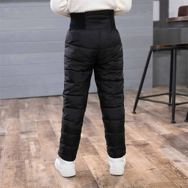 Cheap Pencil Pants Children Trousers 2018 New Solid Goose Down Pants Winter Regular Warm Winter Girls Boys Pant Kids Clothing 3p059
