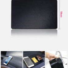 100 шт./лот, Противоскользящий коврик для телефона, gps держатель, автомобильная приборная панель, Волшебная противоскользящая накладка, автомобильный стиль, нескользящая 27x 15 см