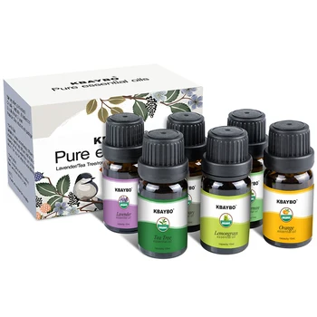 

Essential Oils Aromatherapy Oil for aroma Diffuser Humidifier 6 Kinds Fragrance of Lavender Tea Tree Rosemary Lemongrass Orange