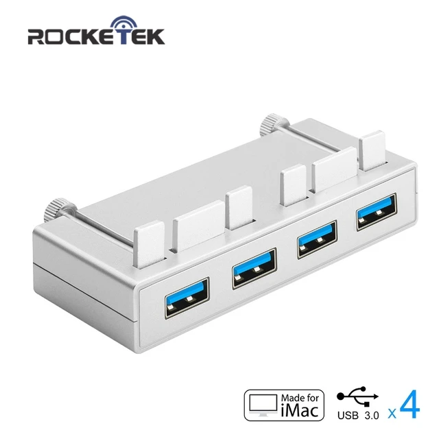 Best Price ROCKETEK Multi USB 3.0 HUB 4 Port Adapter Splitter DC Power Interface for iMac Slim Unibody PC Computer Accessories Best Price ROCKETEK Multi USB 3.0 HUB 4 Port Adapter Splitter DC Power Interface for iMac Slim Unibody PC Computer Accessories