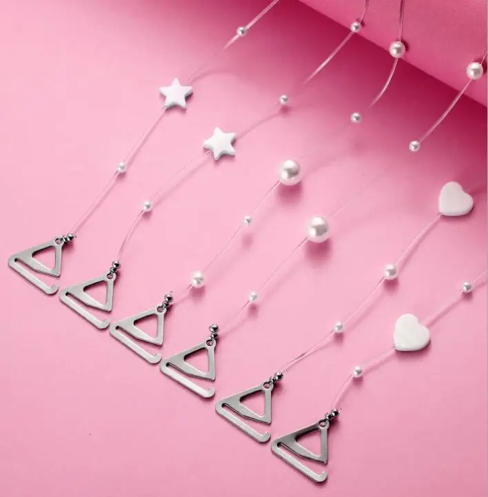 

Sexy shoulder strap pearl gradient size invisible with transparent non-slip shoulder strap underwear bra strap