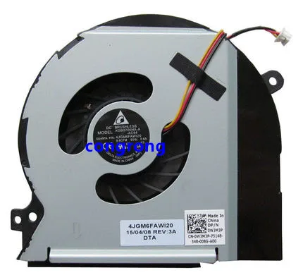 

Laptop CPU Cooling Cooler Fan For Dell XPS 15 L501X L502X L701X L702X By FORCECON DFS601305FQ0T F98S DP/N 0W3M3P 3 Wires