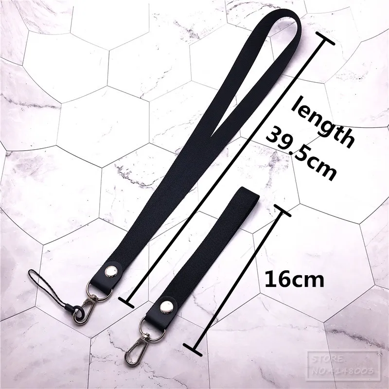 Lanyard neck strap für id karte Halter mit schwarz Lanyards Büro Neck Saiten/Strap USB Kamera MP3 DIY telefon hängen Slings seil