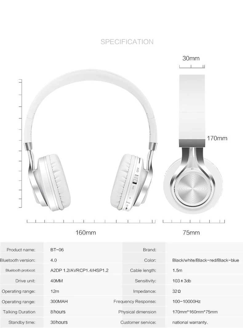 BT-08 беспроводные наушники Bluetooth гарнитура складные наушники регулируемые наушники с микрофоном для ПК мобильного телефона Mp3