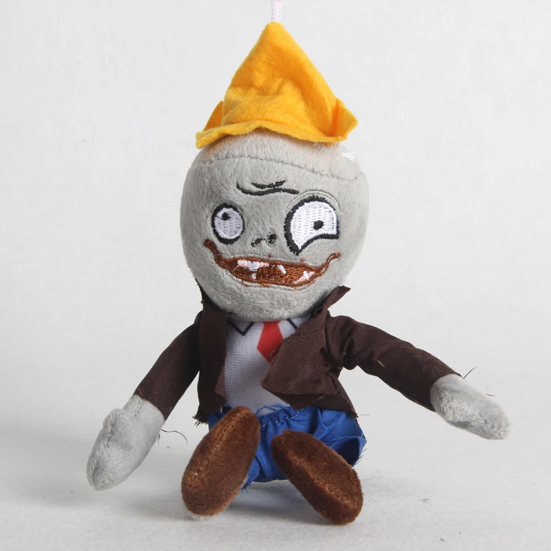 1pcs 18CM Plants vs Zombies Plush Toys Pendant PVZ Zombies Plush Key chain Toy for Children Kids Gifts Household Toys