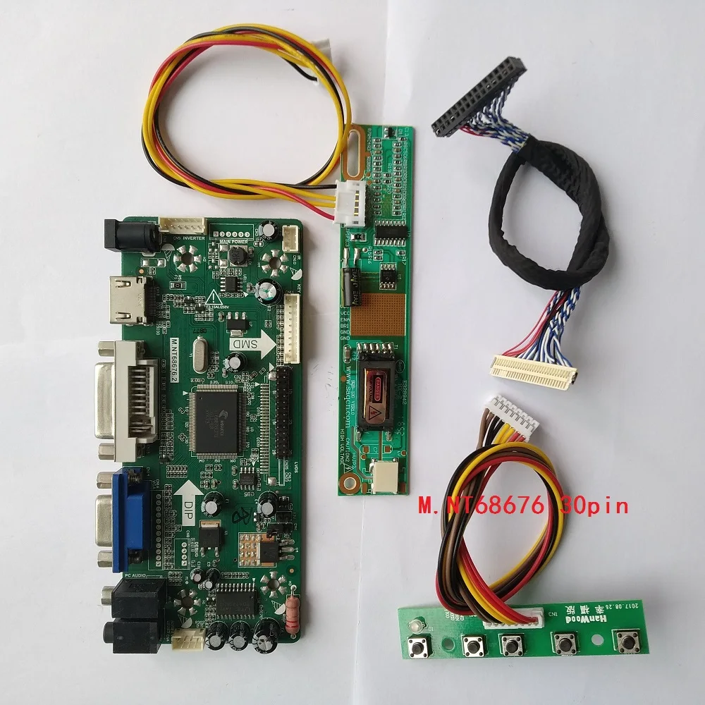 Для B141PW01 V1 панель контроллера панели 30pin LVDS 1440X900 монитор Комплект lcd DVI VGA HDMI 1 лампы 14,1"