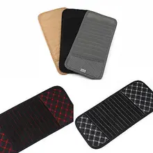 Hot 1PCS Car CD DVD Sun Visor Card Case Storage Holder Clipper Bag Pocket 12pcs Disks Black Beige Gray