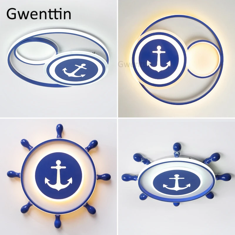 

Modern Rudder Ceiling Light Fixture Cartoon Ceiling Lamp for Living Room Bedroom Children's Room Lights Kids Baby Home Lighting