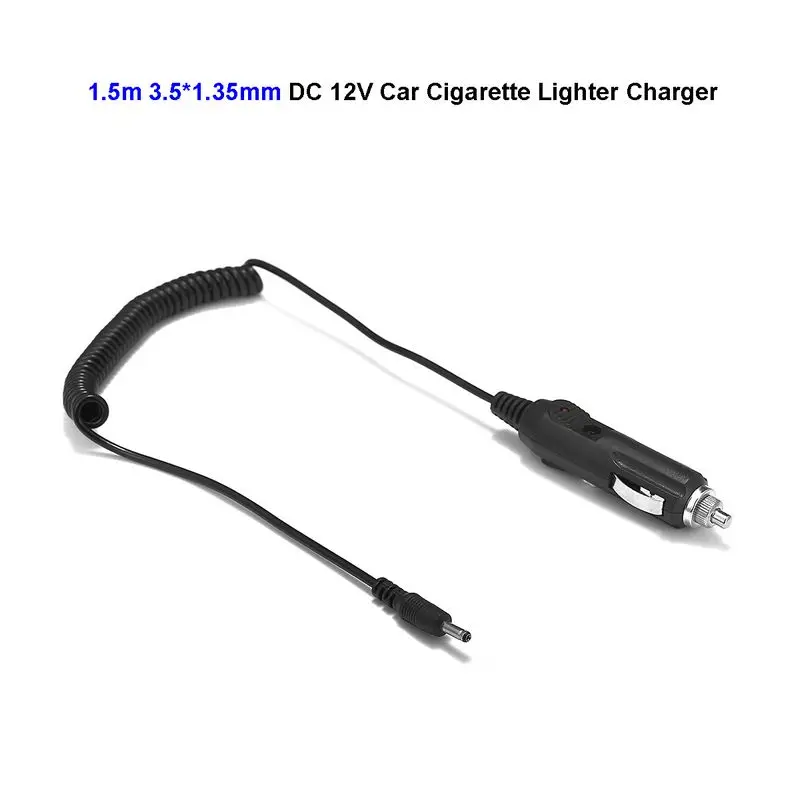 

12V DC 3.5mm x 1.35mm Car Cigarette Lighter Power Adapter Plug Charger Cable For Battery Charger LED Strip Lighting