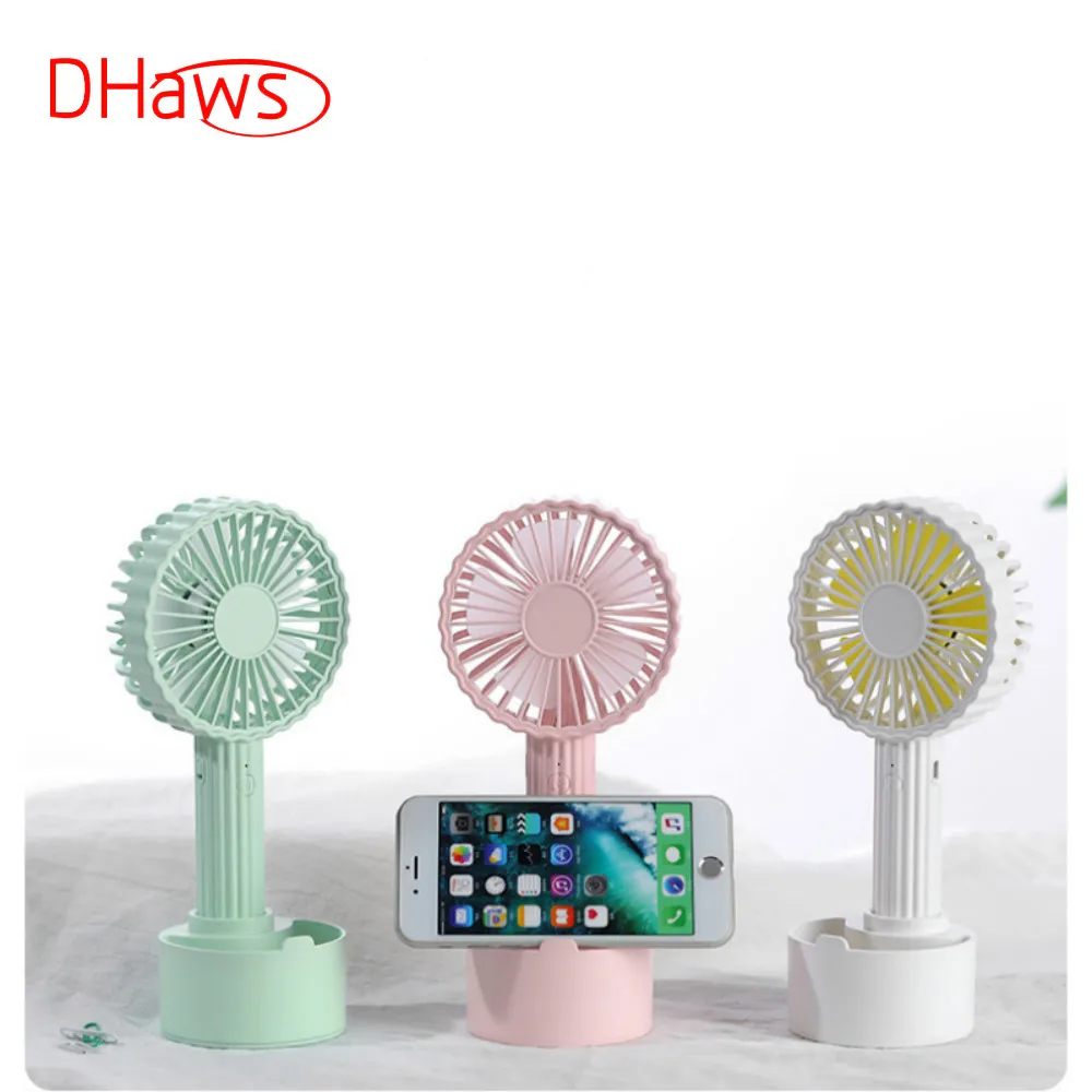 

DHaws 2019 New Portable Handheld Cactus Shape Mini Fan 2000mah Battery USB Rechargeable Mini Usb Fan with 3 Adjustable Speeds