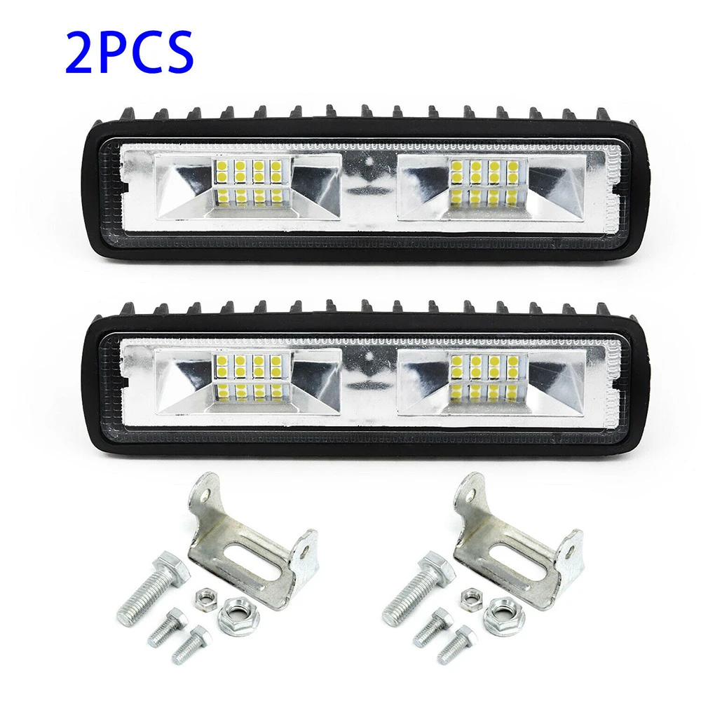 

2pcs 48W 16LED Work Light Spot Beam Bar Car SUV Off-Road Driving Fog Lamp 6000K Car Headlight Bulbs