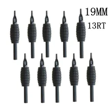 Yilong 10 шт. 19 мм 13RT новые одноразовые силиконовый черный Насадки для татуажа советы и сцепление с наконечником