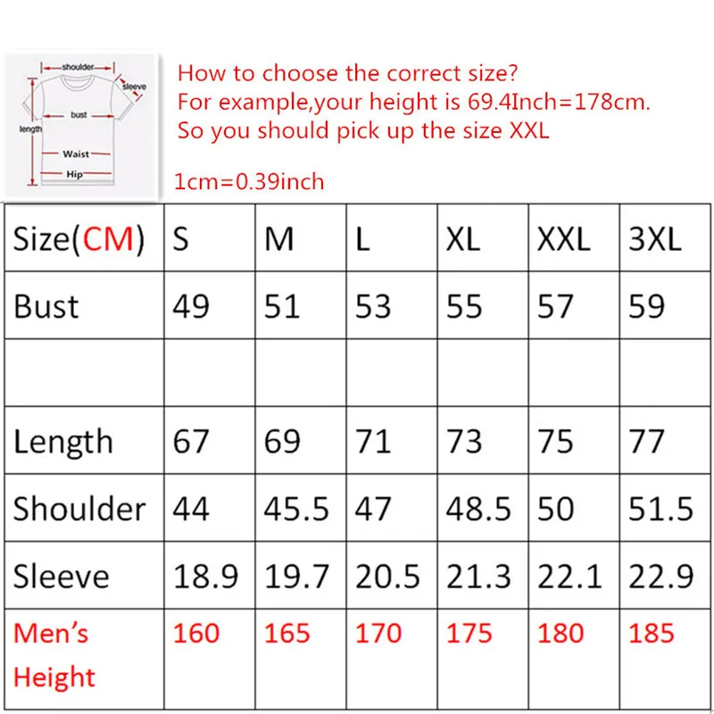 Men size table
