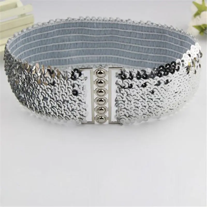 2019 New  Women Fashion Waistband Dress Accessories Vintage Manual sequins Belt Straps belts for women 40FE0106