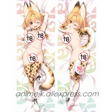 Аниме JK Kemono Friends Leptailurus Serval Cat Dakimakura милый сексуальный чехол для подушки для тела чехол для подушки