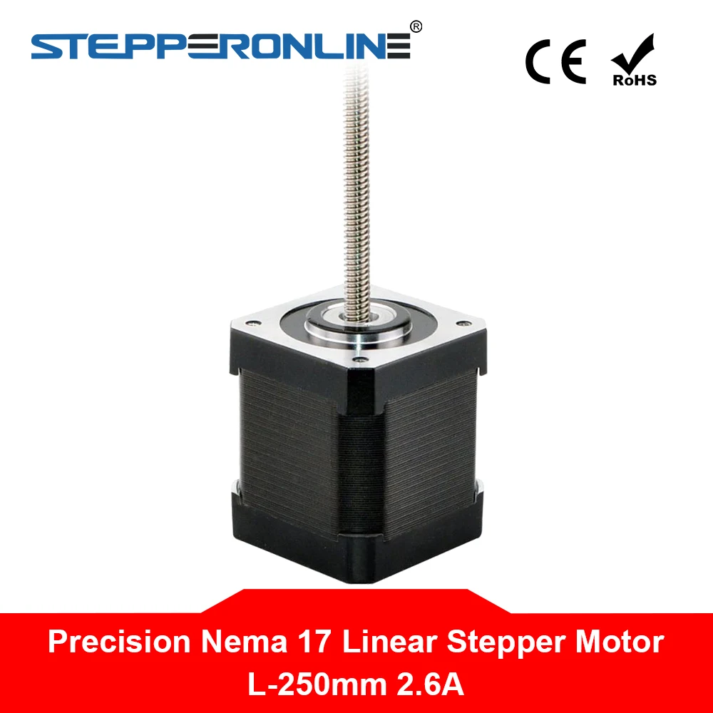Precision Linear Actuator Nema 17 Linear Stepper Motor Non captive 48mm
