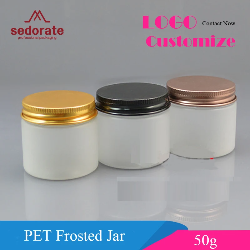 Sedorate 50 шт./лот банки для домашних животных г матовые пластиковые контейнеры с