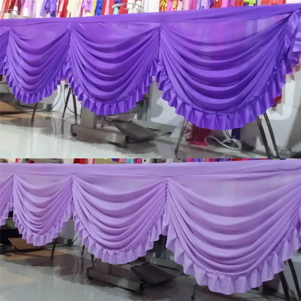 

Free shipping cheap price wedding party backdrop decoration curtain swag ladder drops