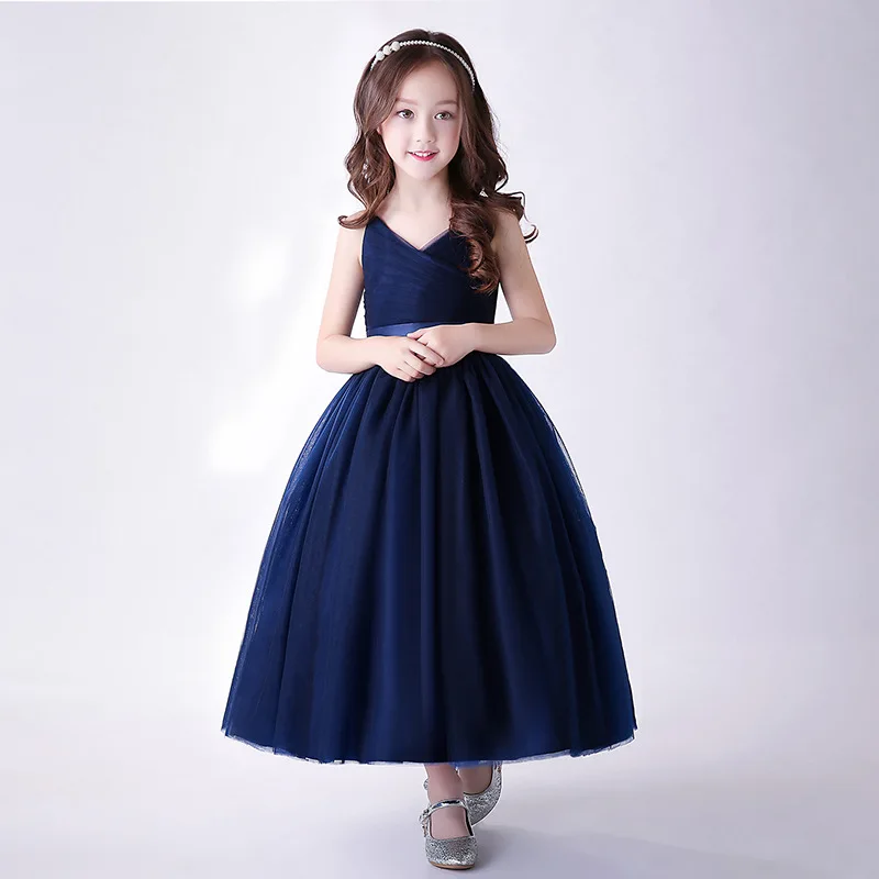 Kids Girls Dresses for Party and Wedding 2018 Little Teenage Girls Long