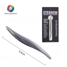 Beautyblend Brand C 8009 Makeup Tools Willow Shaped Eyebrow Clip Stainless Steel Eyebrow Tweezers