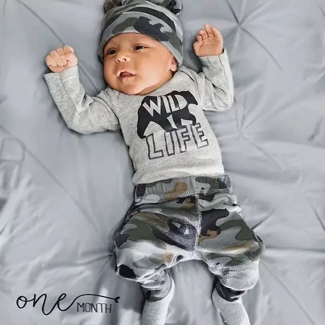 

Toddler Kids Baby Boys Letter Tops T-shirt Camo Pants Set 2PCS Clothes Outfits Baby Boy Summer Clothe