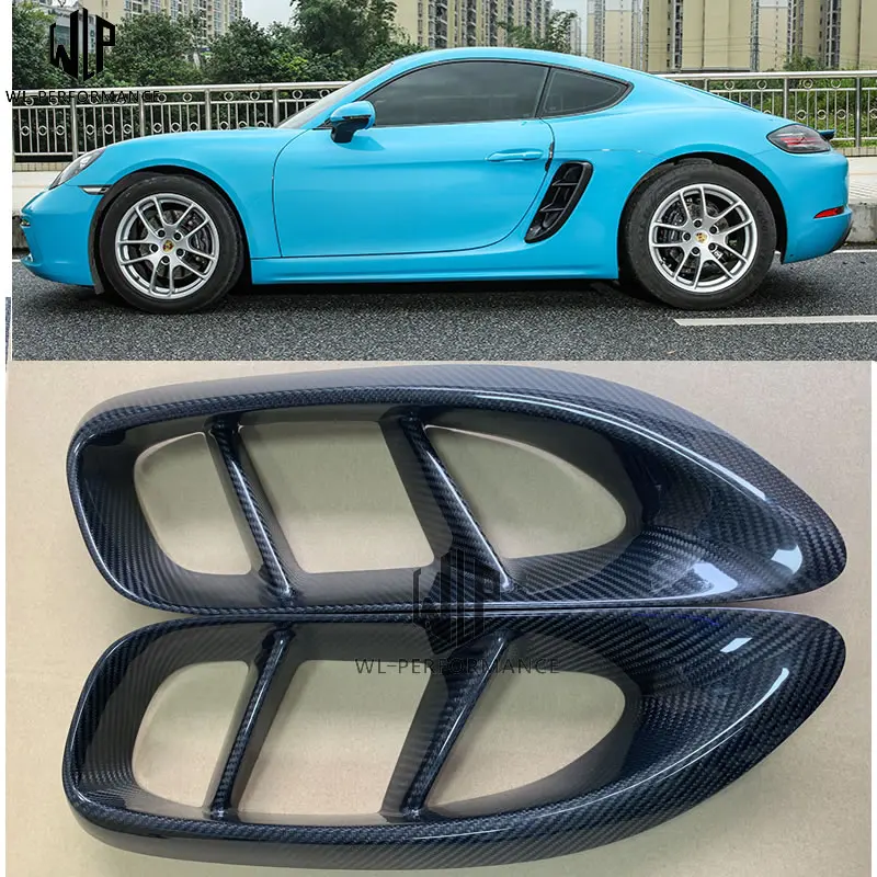 718 карбоновый боковой воздушный Впускной Автомобиль Porsche body kit для Cayman 215-up