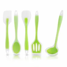 

5Pcs/set Silicone Kicthen Tools Cooking Utensil Set Heat-Resistant Cooking Tool Non-Stick Hygienic Solid Utensil Set Kitchenware