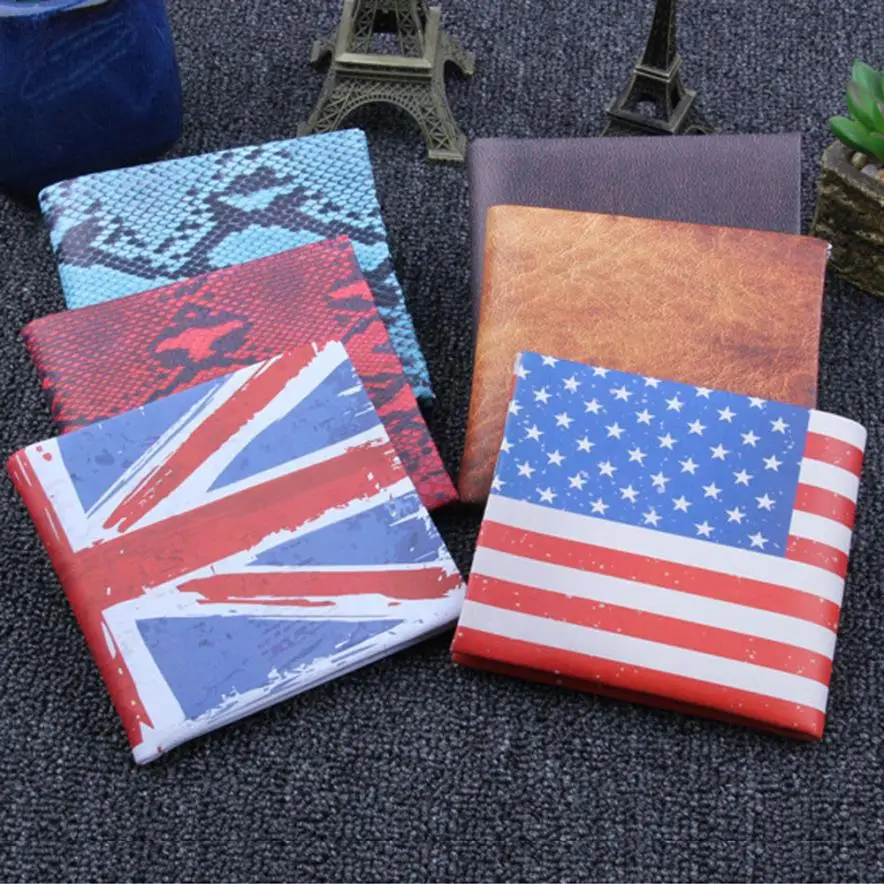 

Maison Fabre Men wallet 2018 Simple solid color Retro Creative Men's Short PU Leather Wallet Bifold Business WalletMay23 40