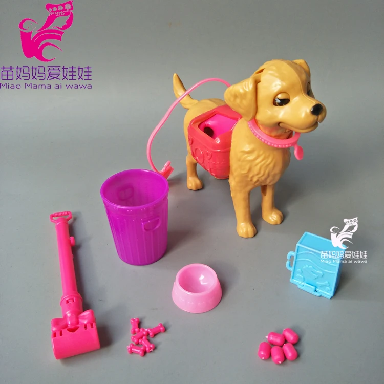 Plastic Dog Pet Sets Dog Food Bones Outside 1:6 Dollhouse Accessories Puppet Toy For Barbie Ken Doll Play House Early Education Plastic Dog Pet Sets Dog Food Bones Outside 1:6 Dollhouse Accessories Puppet Toy For Barbie Ken Doll Play House Early Education
