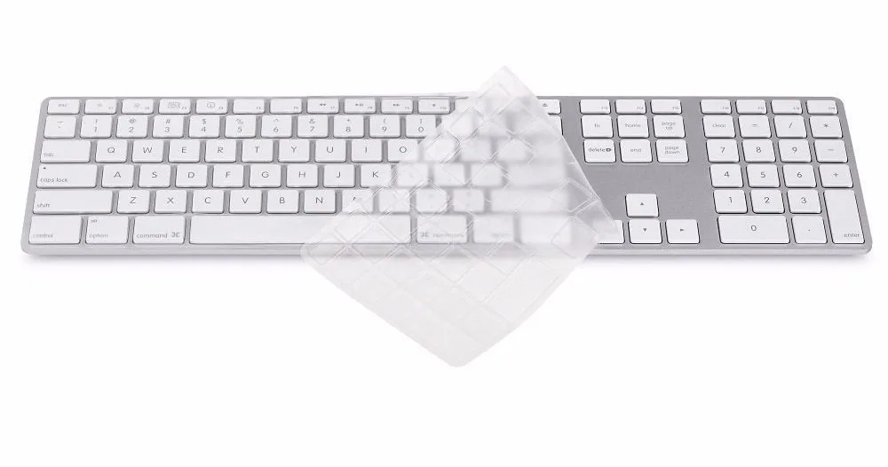 

US Version TPU Clear Keyboard Cover Skin For Apple IMAC G6 A1243 Wired Keyboard with a numeric Ultra Thin Protector Cover