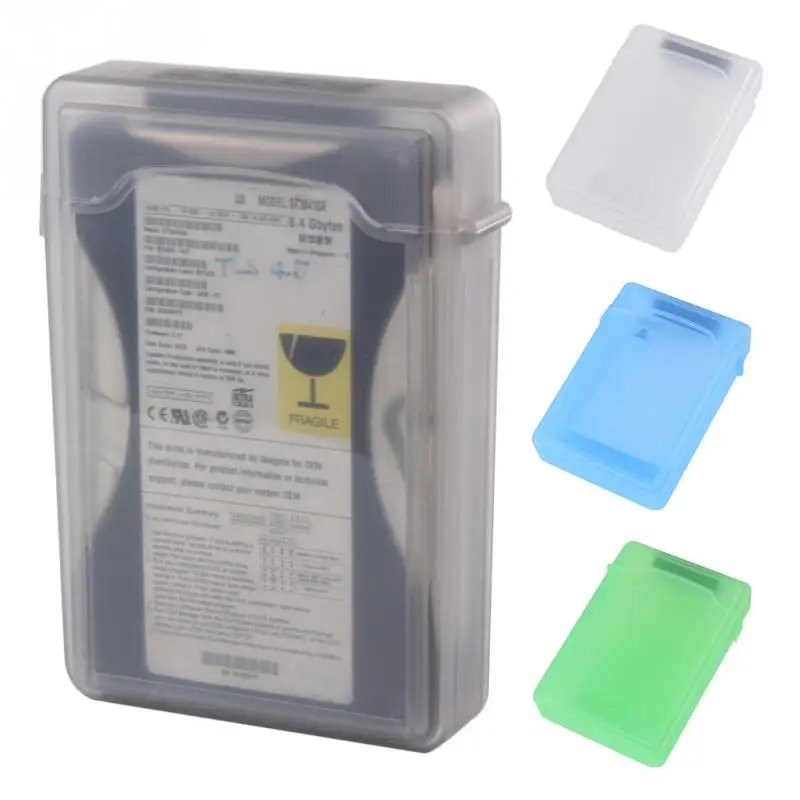

1Pc HDD Protector box for 3.5" IDE SATA hard disk Hard Drive Disk Protect case,HDD Enclosure with Shockroof Function #19