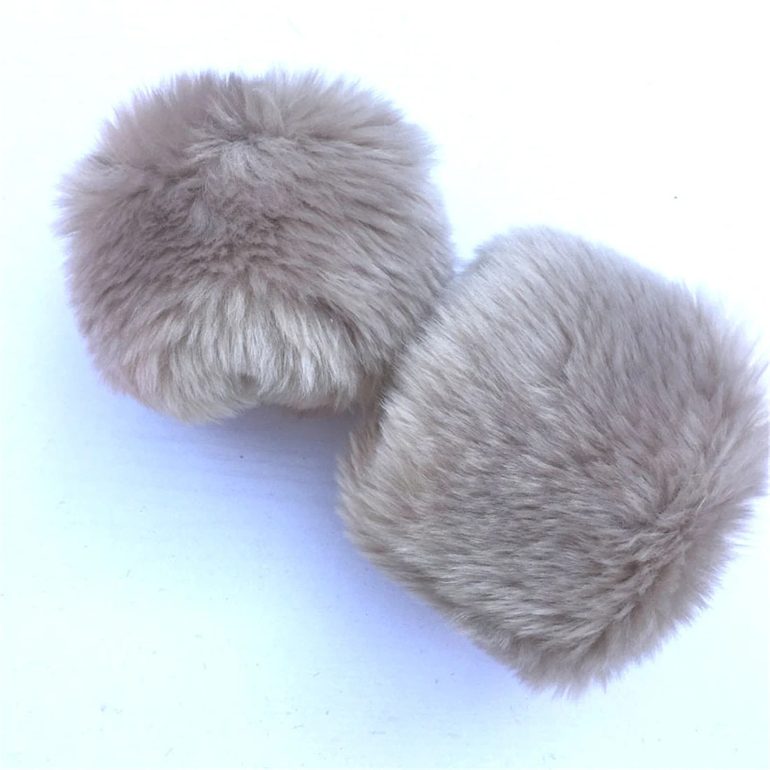 khaki 1 пара, женская мода, зима, теплый, искусственный мех, эластичный, на запястье, на манжетах, для девушек, сплошной цвет, на руку, теплый, плюшевый, на запястье, протектор - Цвет: khaki