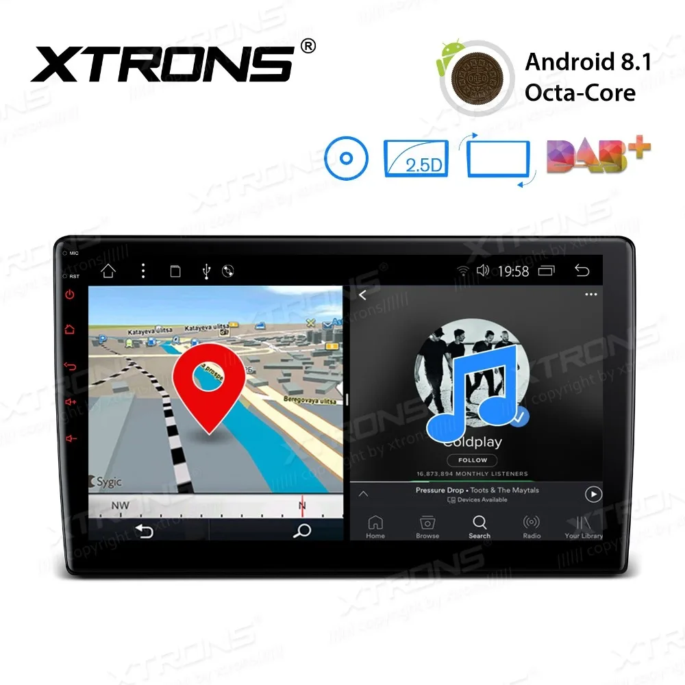 Cheap 10.1" Android 8.1 OS Two Din Car DVD Multimedia 2 Din Car Navigation GPS Double Din Car Radio with Multi-Window View Support 1