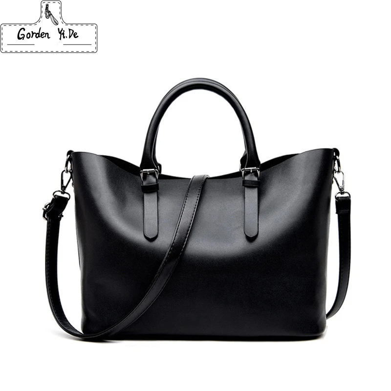 

Fashion Hobos Women Bag Ladies Brand Leather Handbags Spring Casual Tote Bag Big Shoulder Bags For Woman 2019 Bolso Mujer Negro