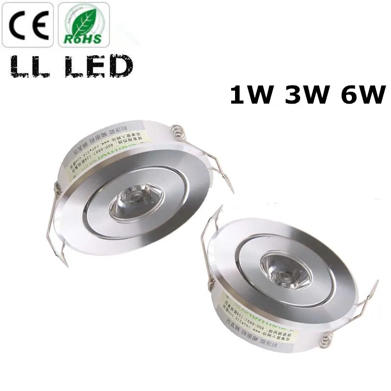

1W 3W 6W MINI Round 3W High Power LED Recessed Ceiling Down Light Lamps LED Downlights for Living Room Cabinet Bedroom