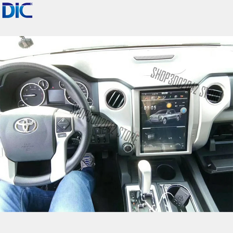 Cheap DLC Android vertical screen 6.0 navigation video player GPS multifunction canbus video For toyota tundra 2014-2017 25