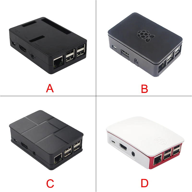 Raspberry Pi 3 Modelo B, modelo B + (Plus) + funda + teclado inalámbrico de 2,4 GHZ + cargador de energía de 2.5A + Cable de carga de interruptor USB + disipadores de calor