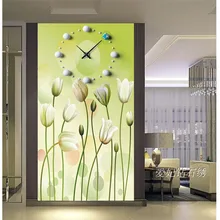 Diy Diamond Painting Cross Stitch Flower Clock Square Rhinestone Diamond Embroidery Patchwork Mosaic Needlework Kit Wall Decor