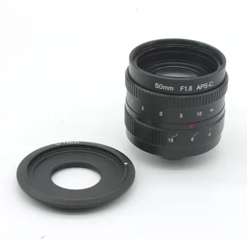 

50mm f1.8 C mount CCTV Lens APS-C sensor camera lenses with C-NEX adapter ring For Sony NEX Camera NEX-6,NEX-5R,NEX-F3